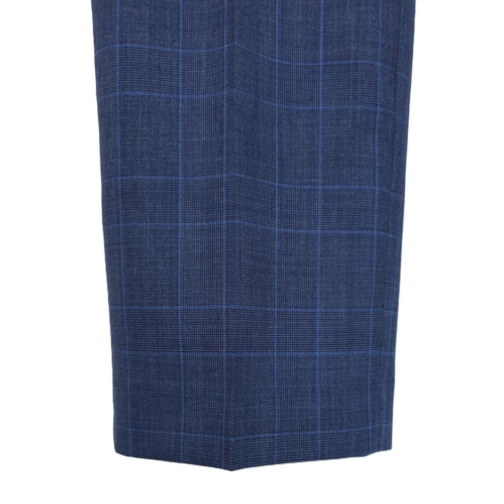 Michael Kors Men's Classic-Fit Stretch Wool Suit Pants Blue Plaid 42x30 NWT - Picture 5 of 6